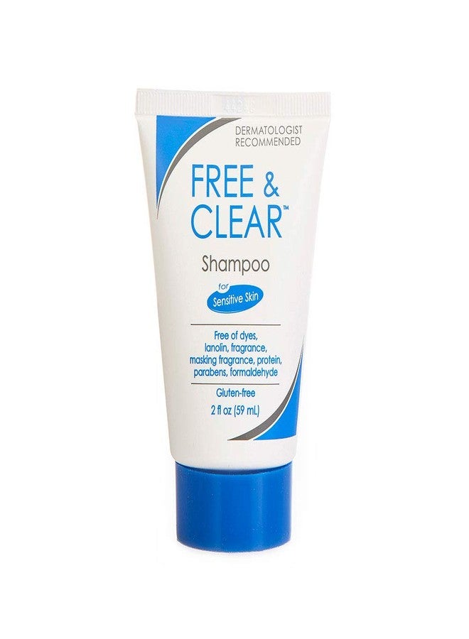 Free & Clear Shampoo, 2 Ounce Travel Size (Pack of 2) - Image 1